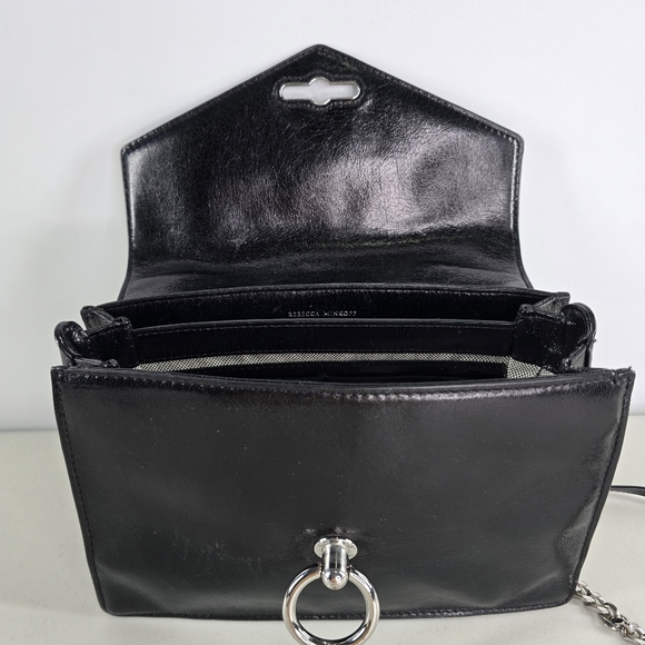 Rebecca Minkoff Jean Convertible Smooth Leather Backpack Black - Picture 6 of 12